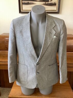 Vintage LEVI’S Sportswear BLAZER Jacket SPORT COAT Size 40R Levi’s Blue & Gray